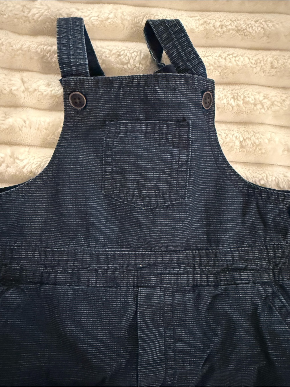 Janie and Jack Navy Blue Overalls